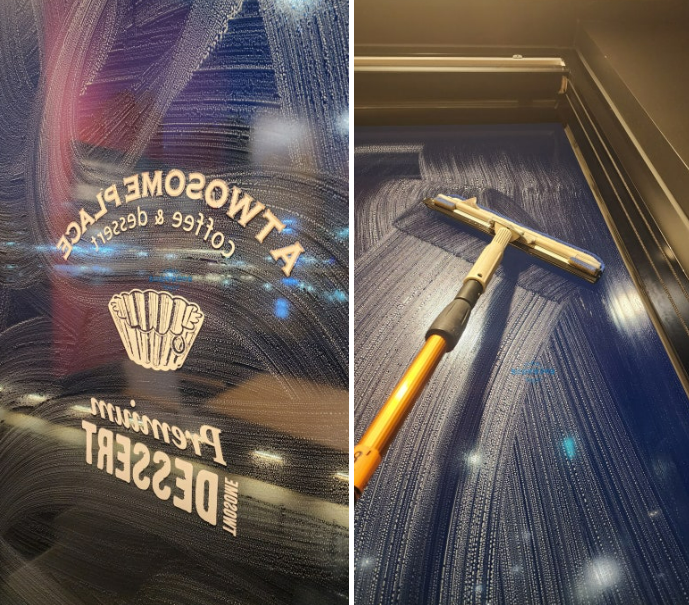 진주 상가 유리창청소